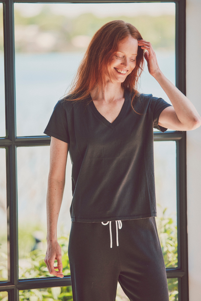 Donnie Boxy V-Neck Tee