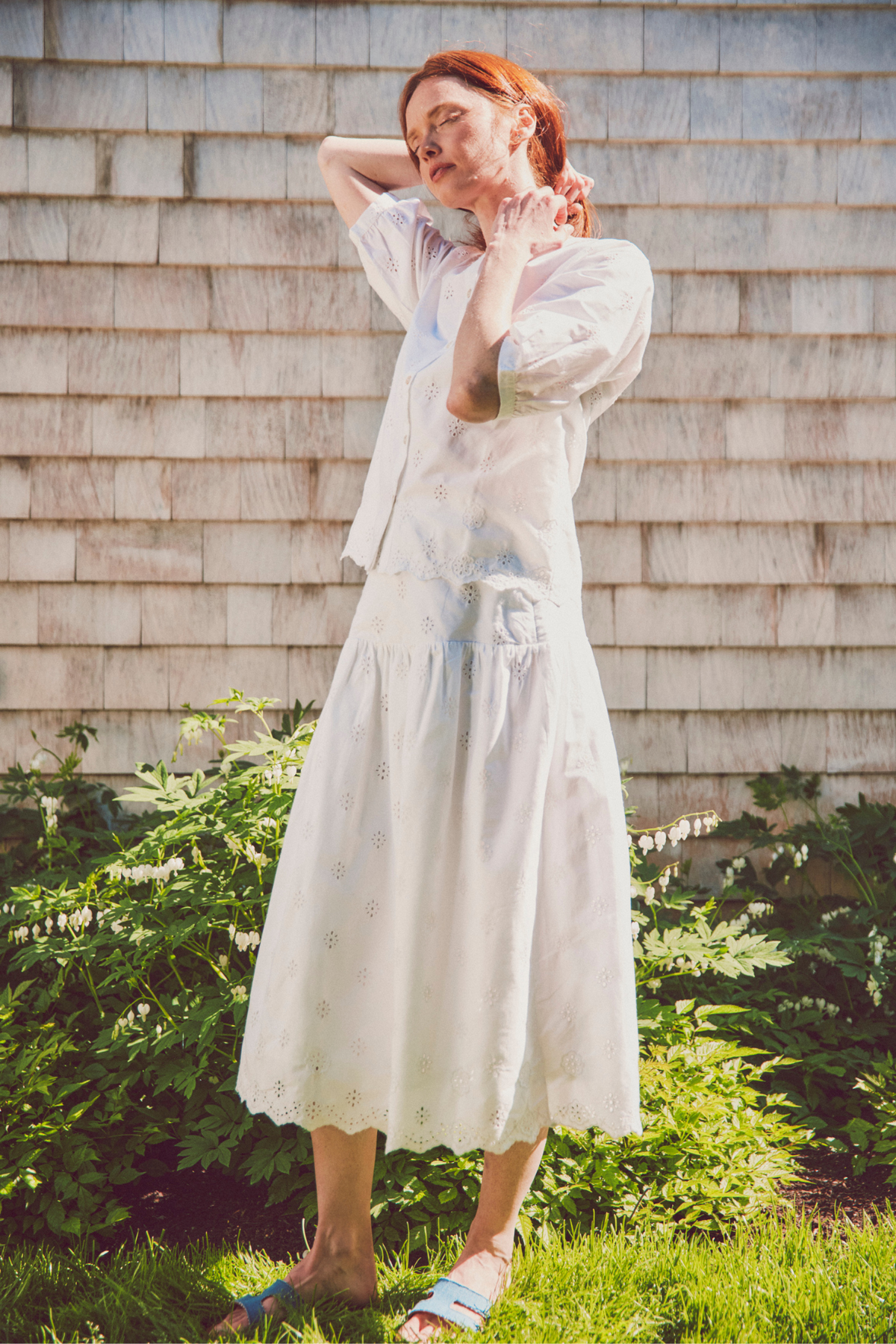 Cambria Eyelet Skirt