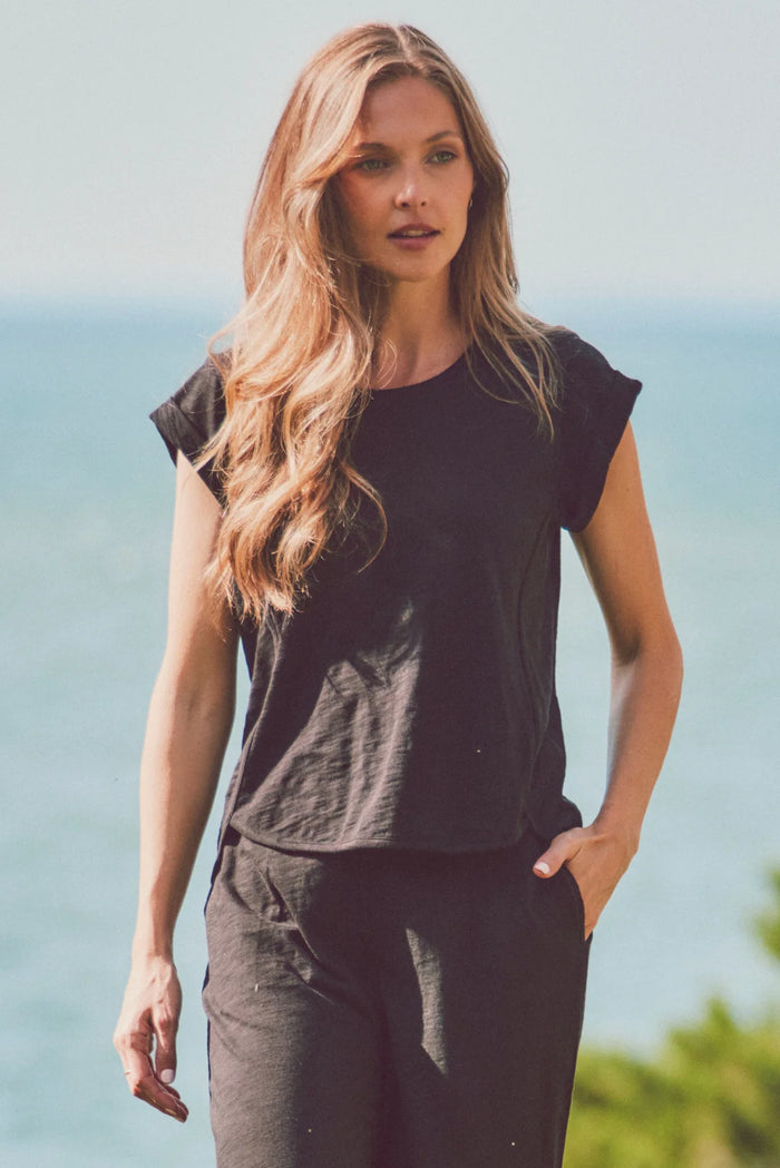 black women’s muscle tee