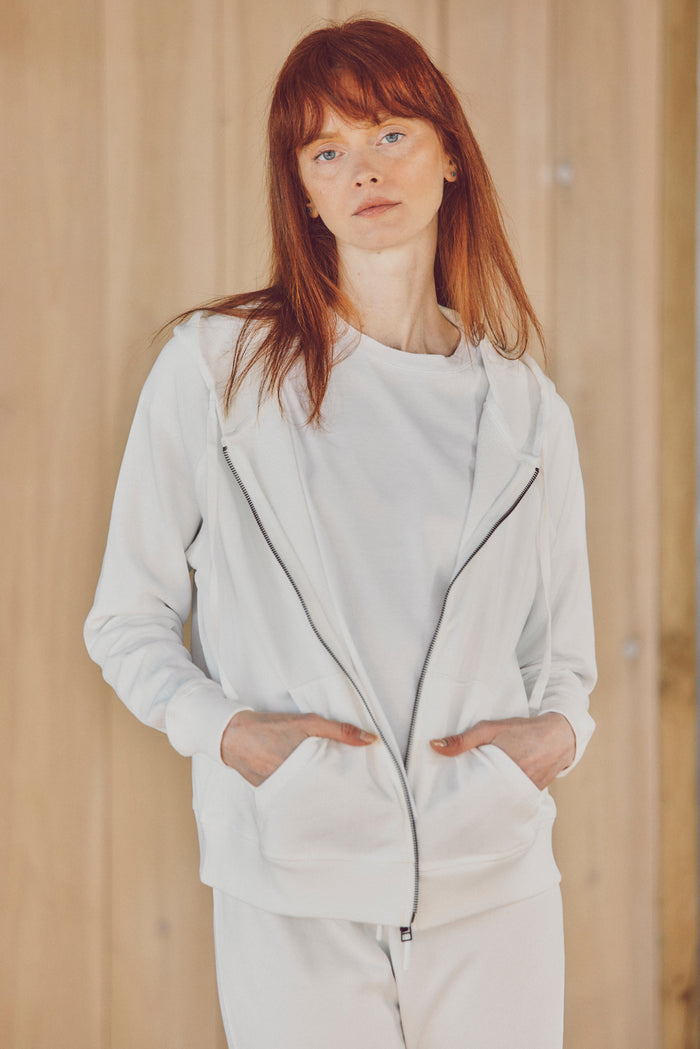 cream women’s french terry sweatshirt