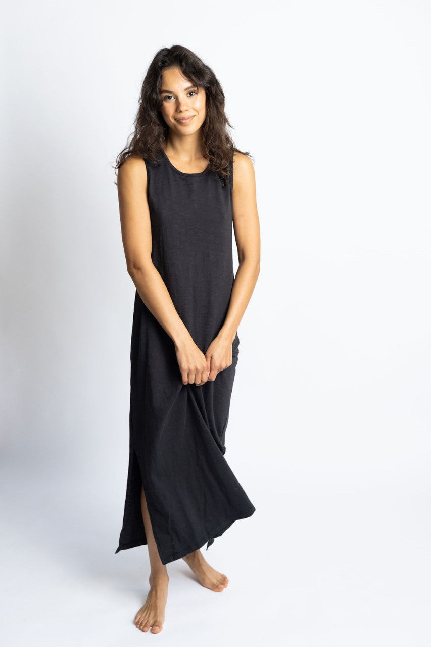 Leallo Paz Dress in Navy XS