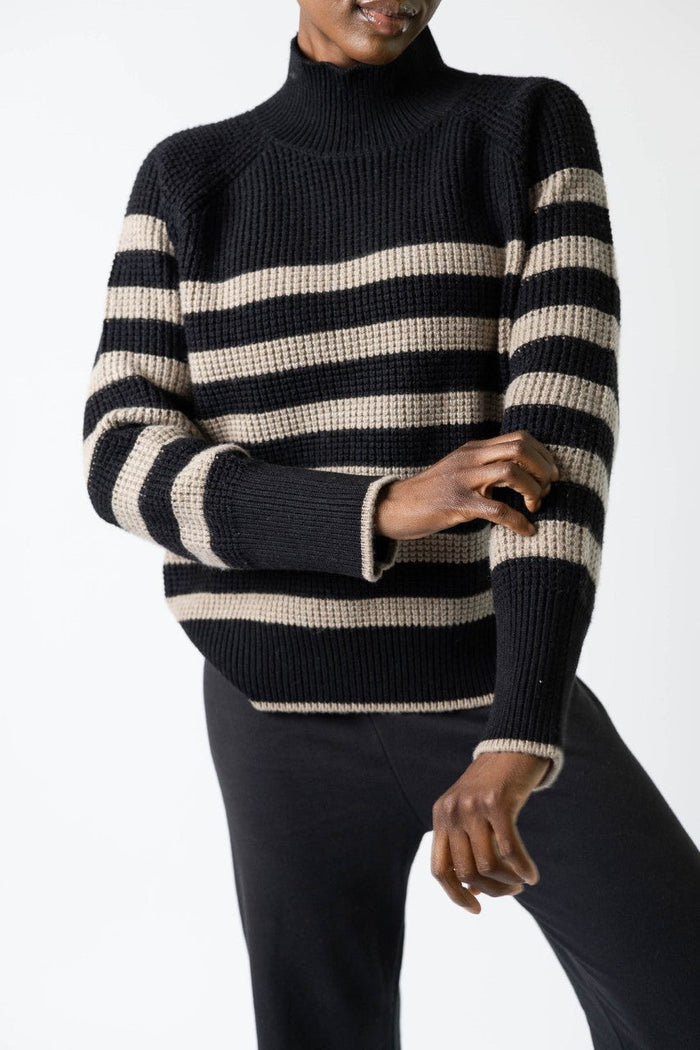 Striped Standneck Sweater