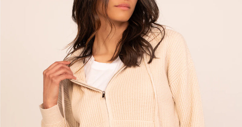 Cotton Silk Waffle Knit