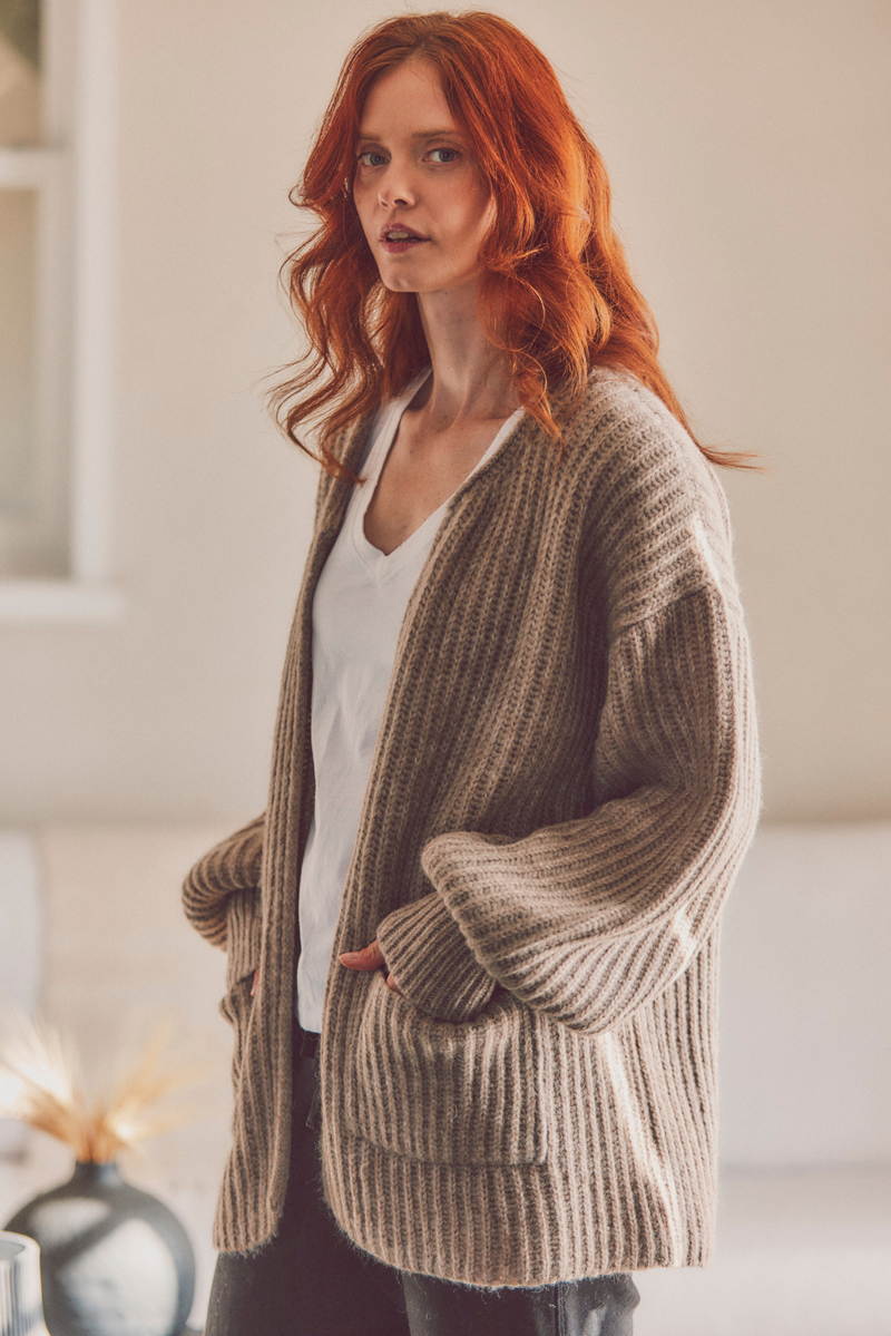 Alpaca Cocoon Cardigan