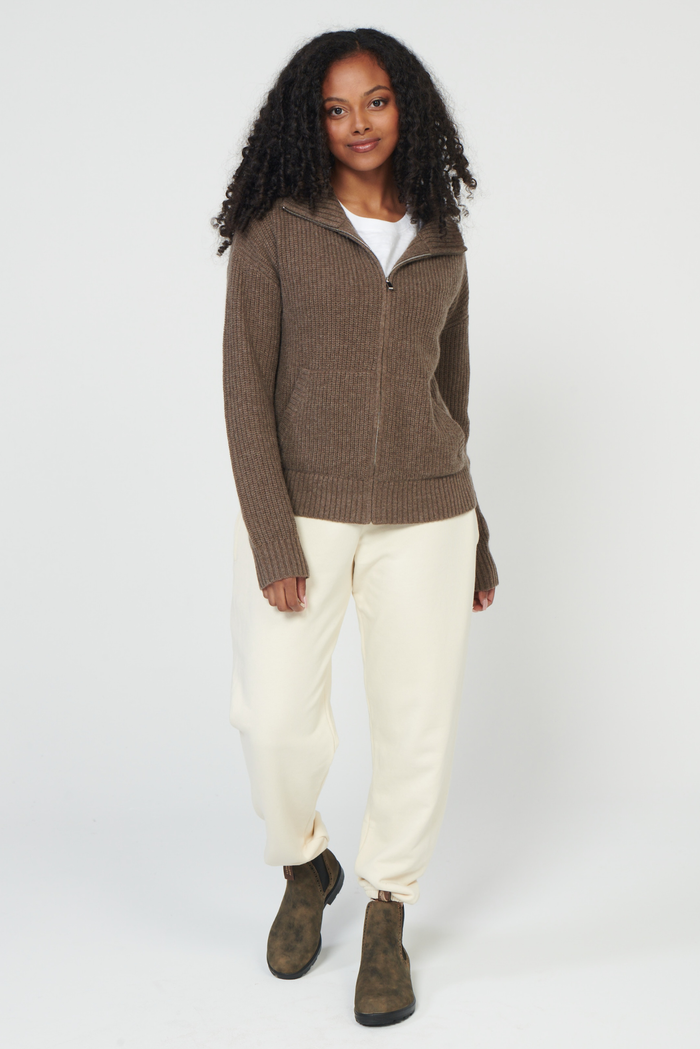 Bay Street Cashmere Zip Up