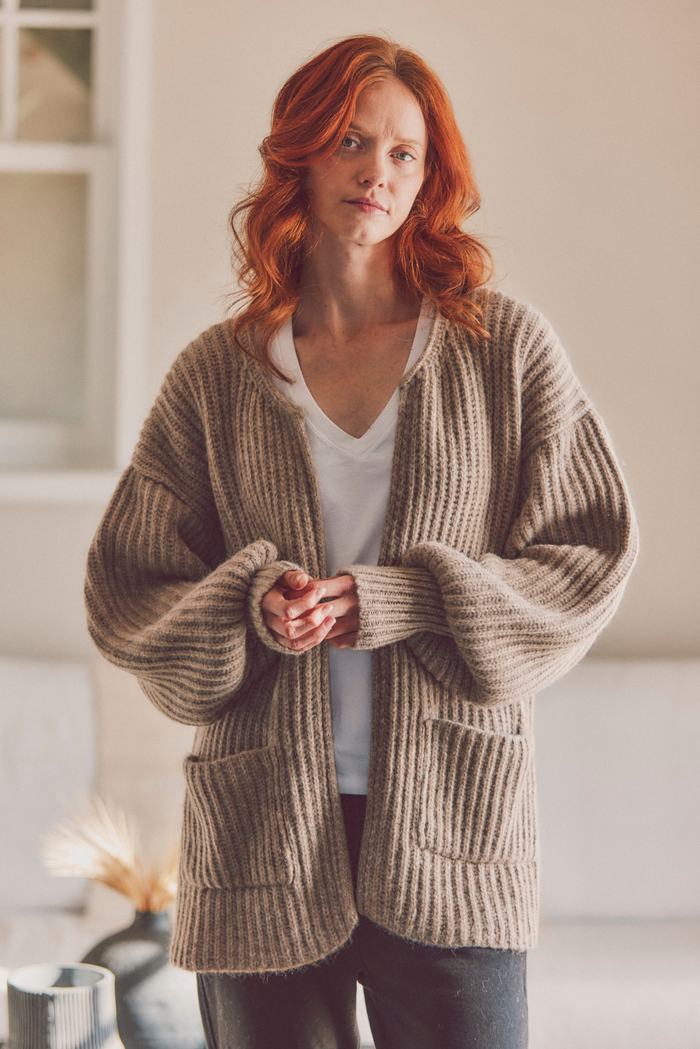 Alpaca Cocoon Cardigan