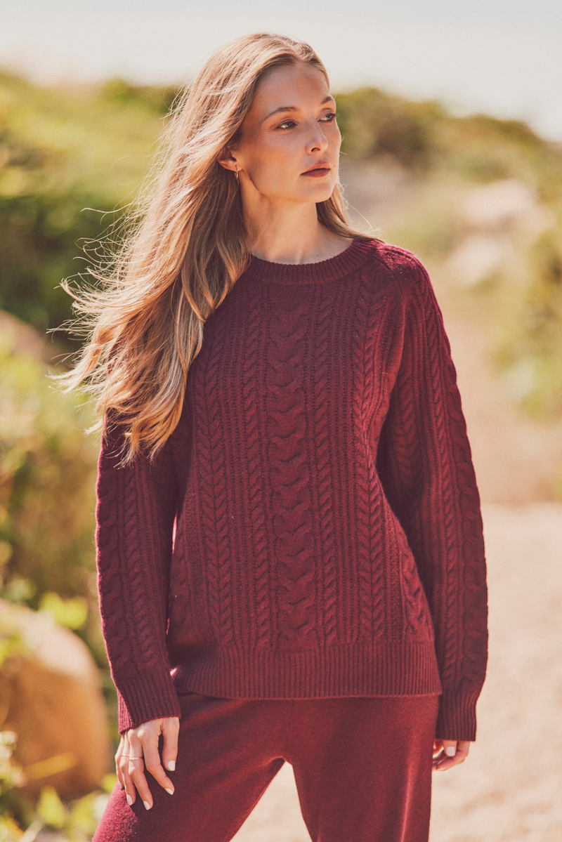 Montauk Cashmere Cable Crew