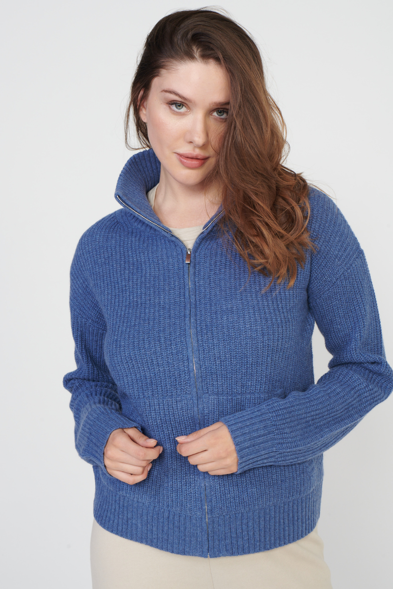 Bay Street Cashmere Zip Up