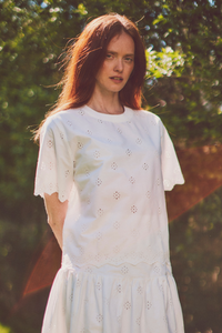 Cambria Eyelet Tee