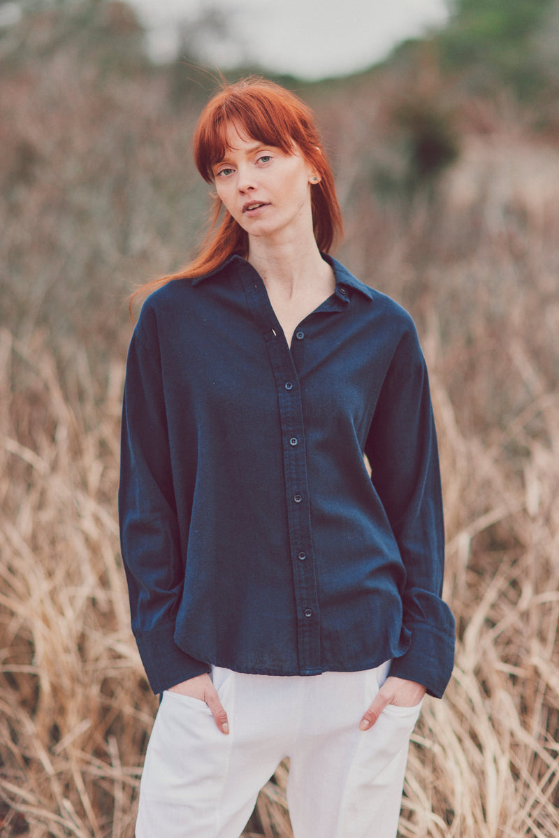 Kelli Gauze Button-Down