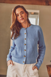 Lila Waffle Cardigan