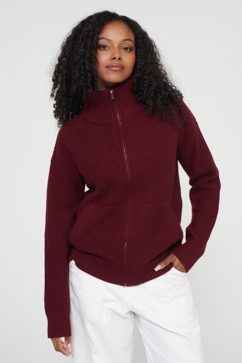 Bay Street Cashmere Zip Up