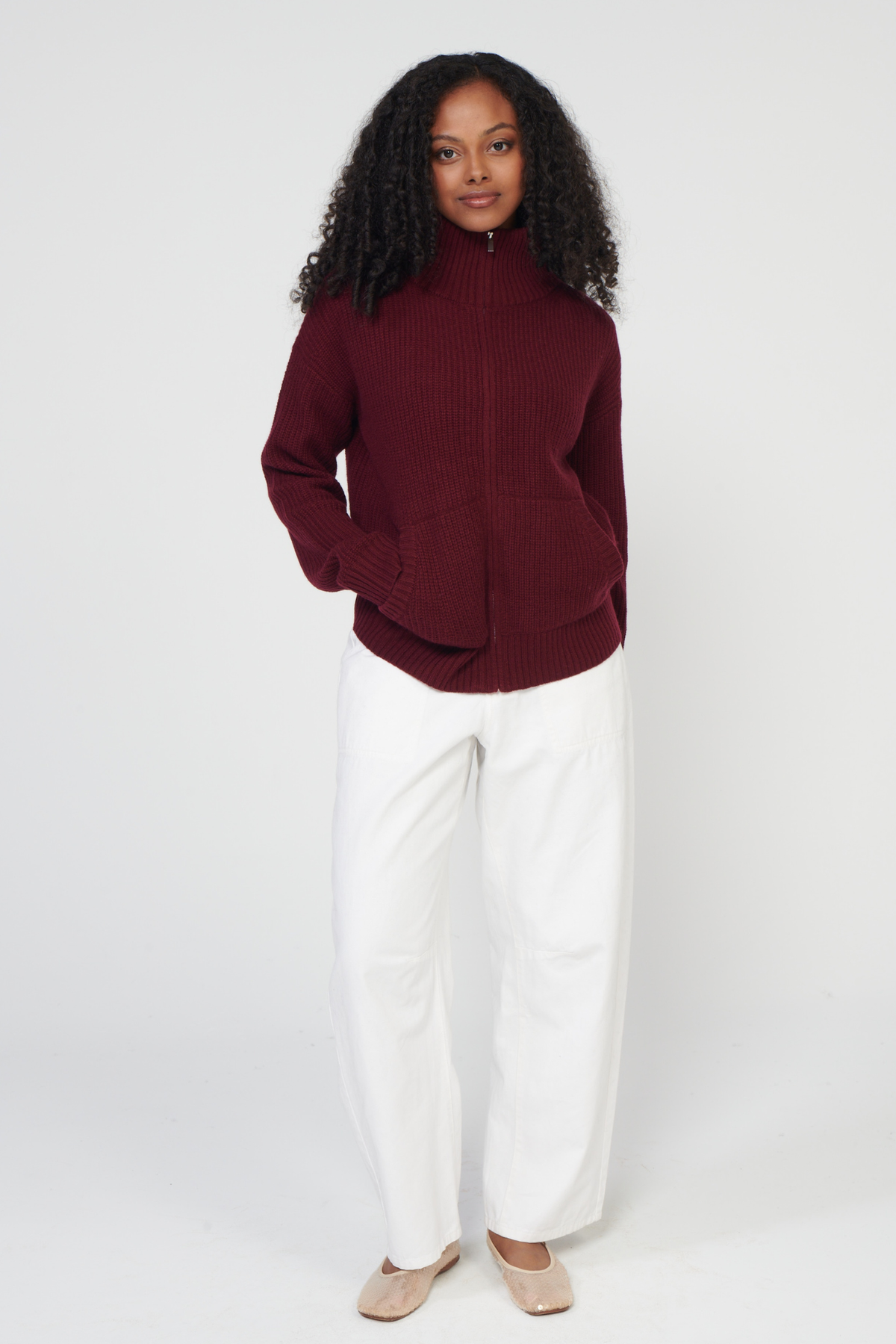 Bay Street Cashmere Zip Up