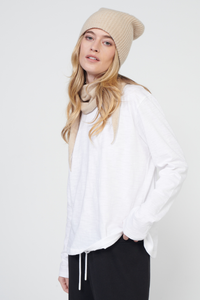 Cashmere Ribbed Beanie