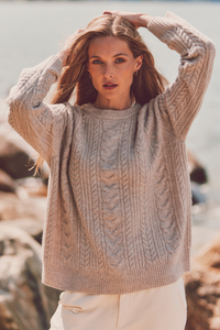 Montauk Cashmere Cable Crew