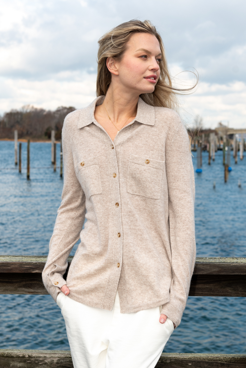 Sharon Cashmere Button-Down