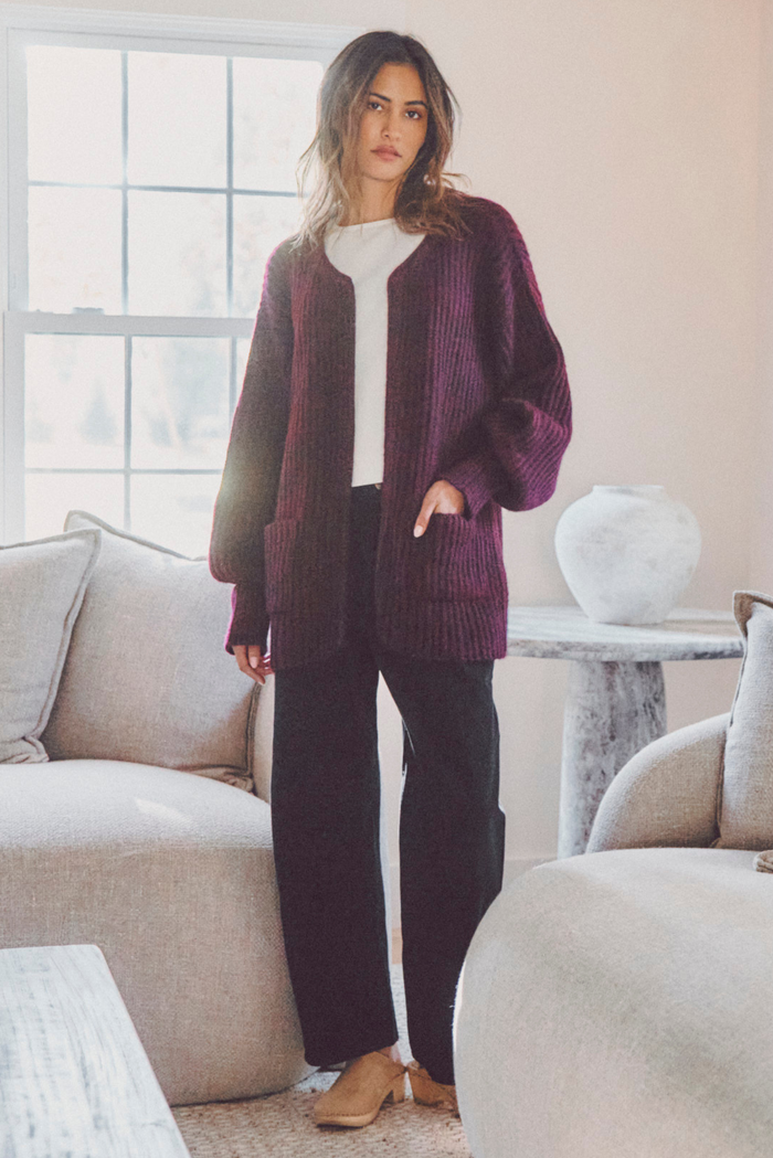 Alpaca Cocoon Cardigan