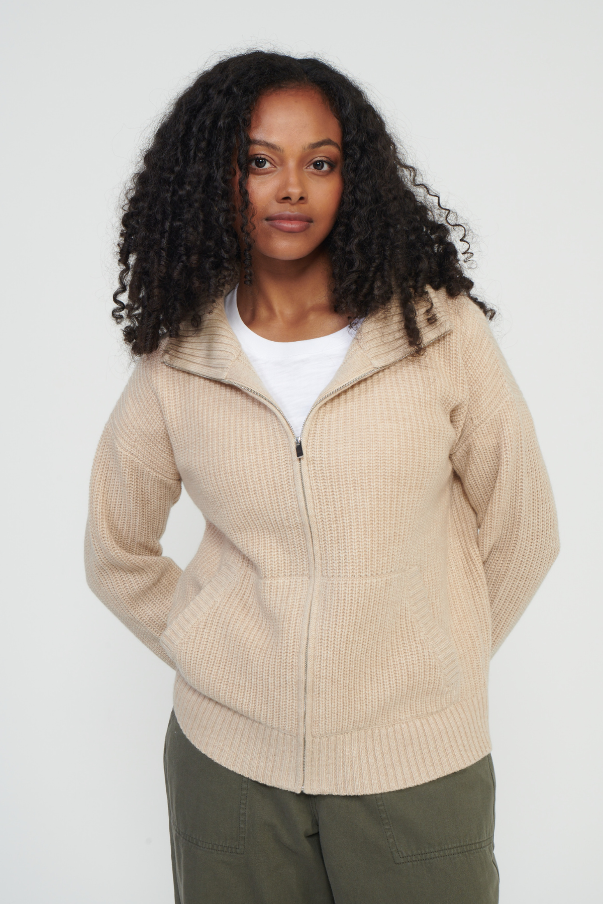 Bay Street Cashmere Zip Up