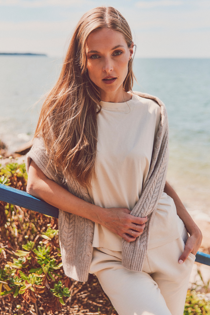 Montauk Cashmere Cable Crew