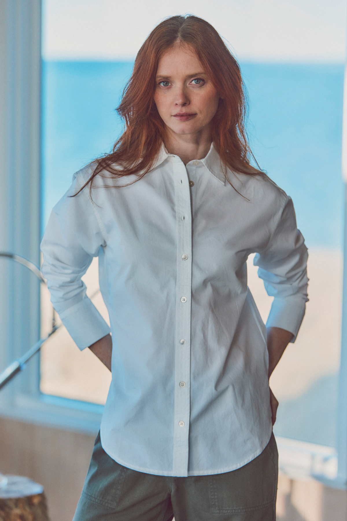 Kelli Poplin Button-Down