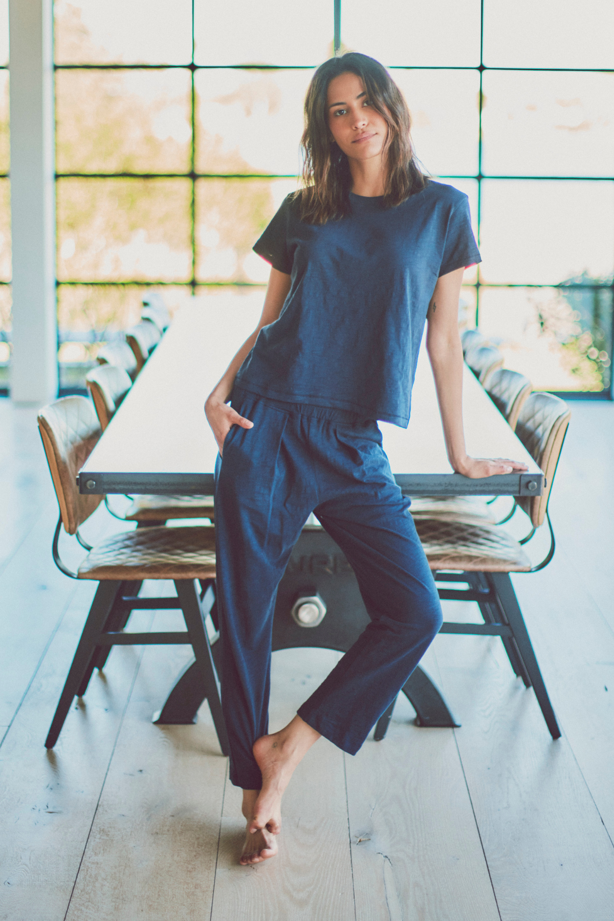 Sunset Pant in Slub Cotton