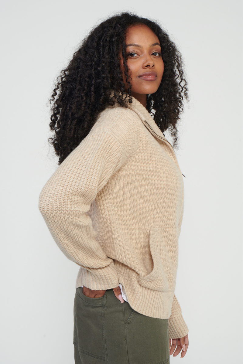 Bay Street Cashmere Zip Up