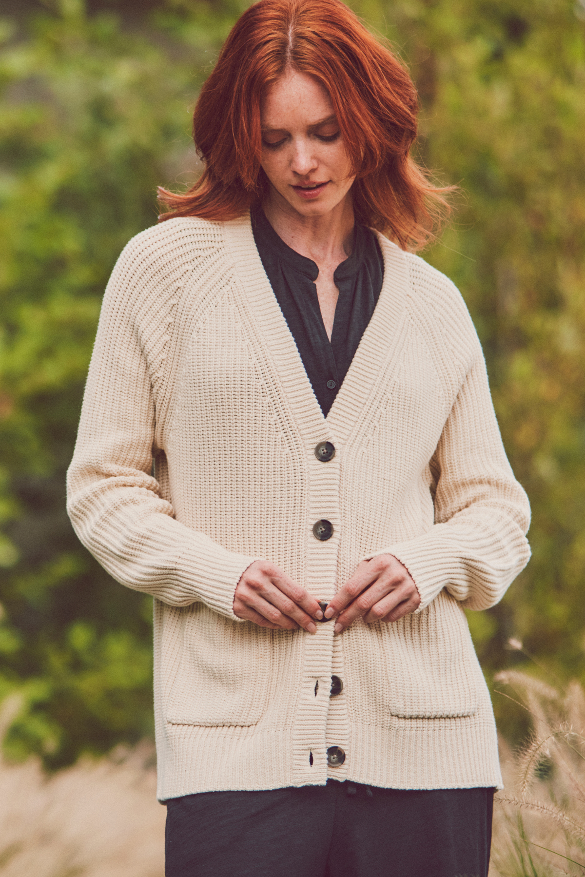 Benny Ribbed Boyfriend Cardi