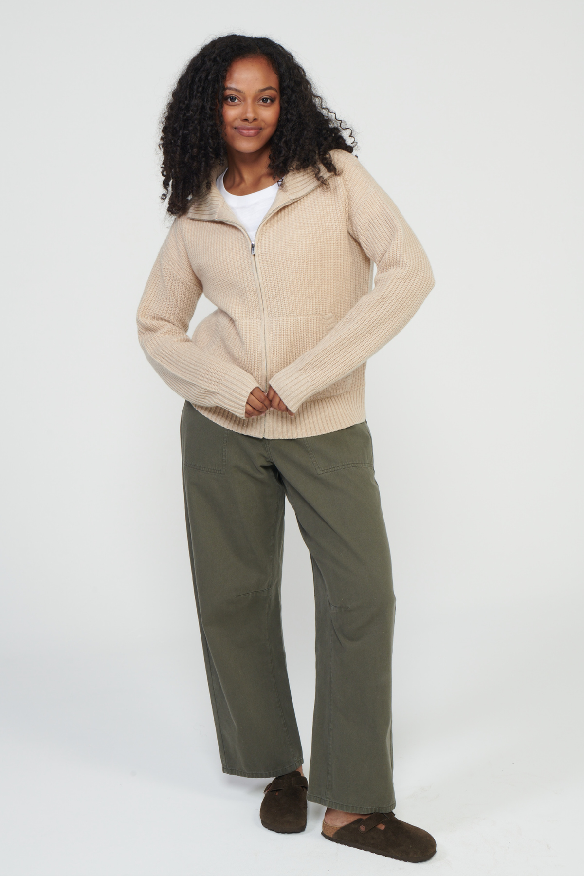 Bay Street Cashmere Zip Up