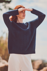 Montauk Cashmere Cable Crew