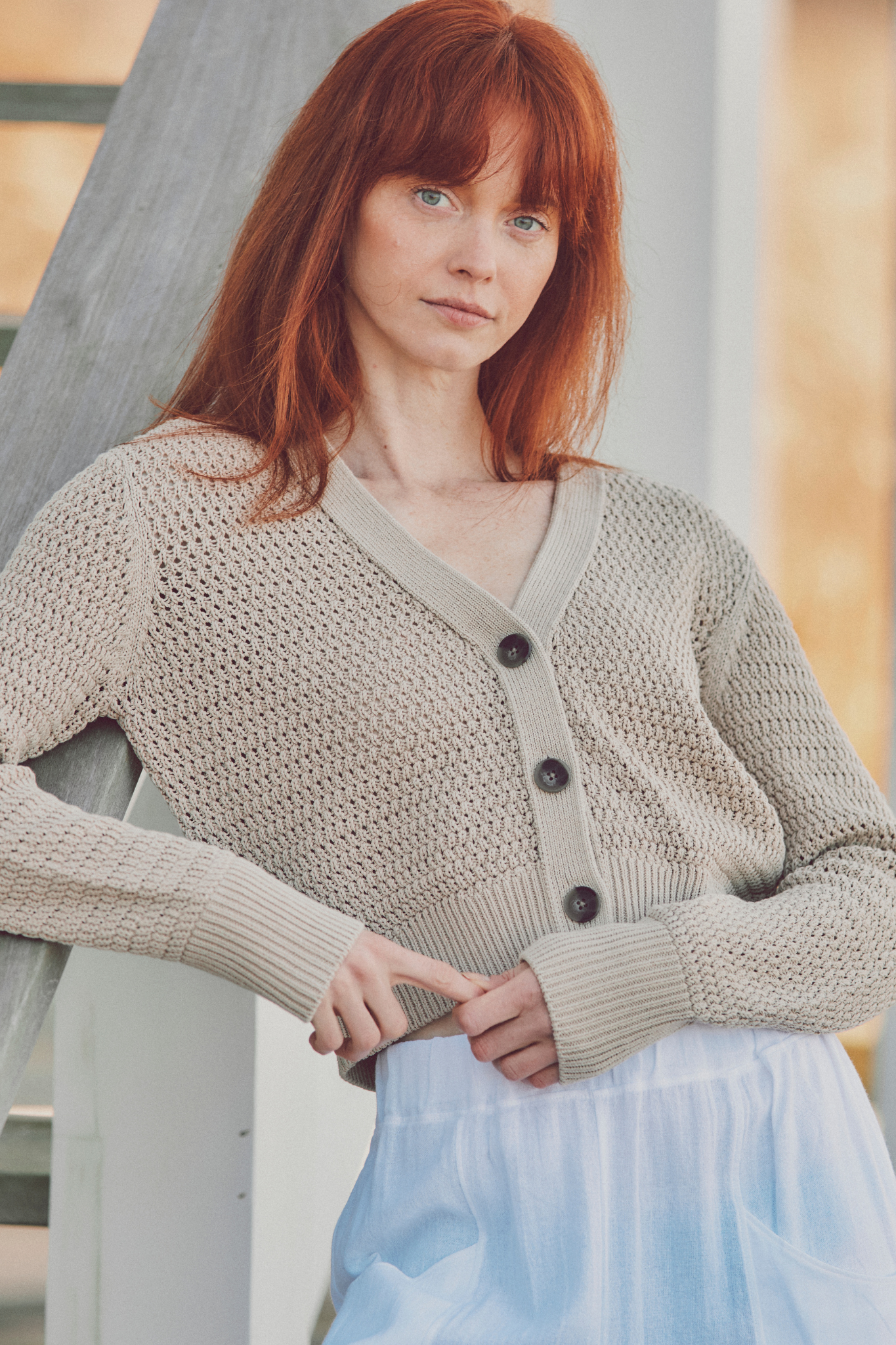 Yale Textured Cardigan – Leallo