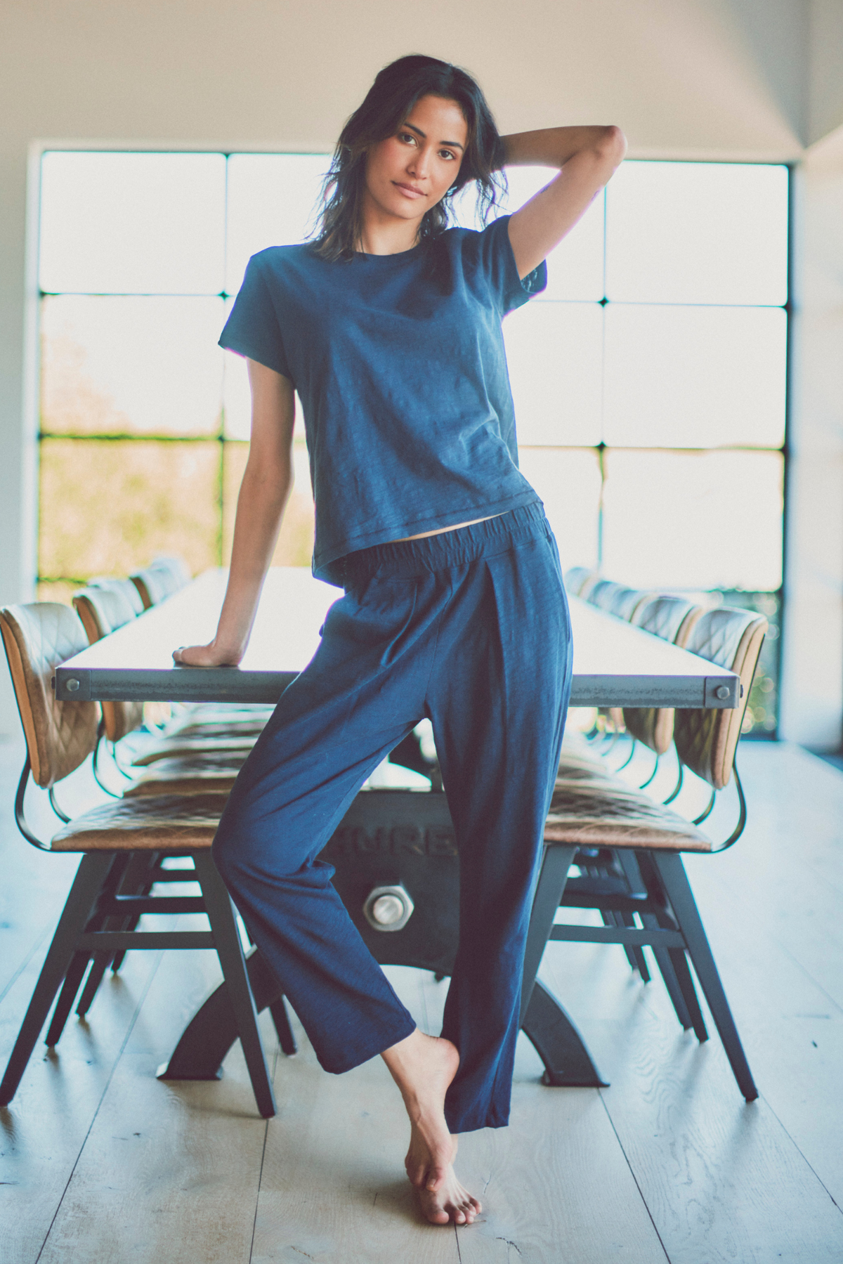 Sunset Pant in Slub Cotton