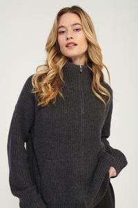 Bay Street Cashmere Zip Up
