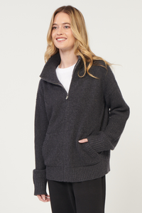 Bay Street Cashmere Zip Up