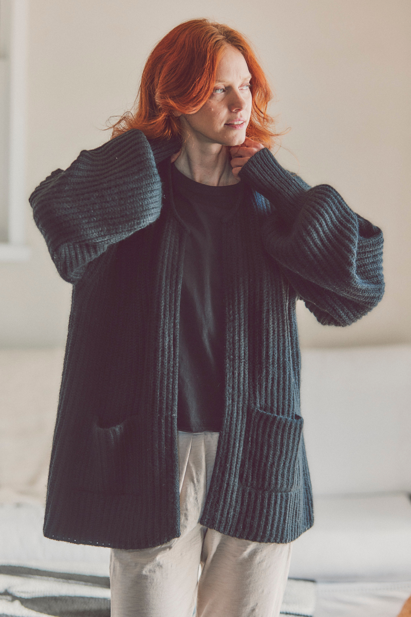 Alpaca Cocoon Cardigan