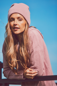 Cashmere Waffle Beanie