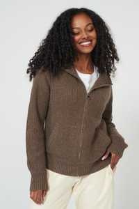 Bay Street Cashmere Zip Up