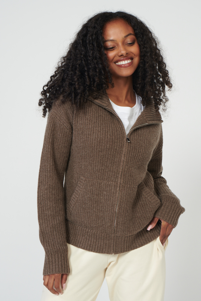 Bay Street Cashmere Zip Up