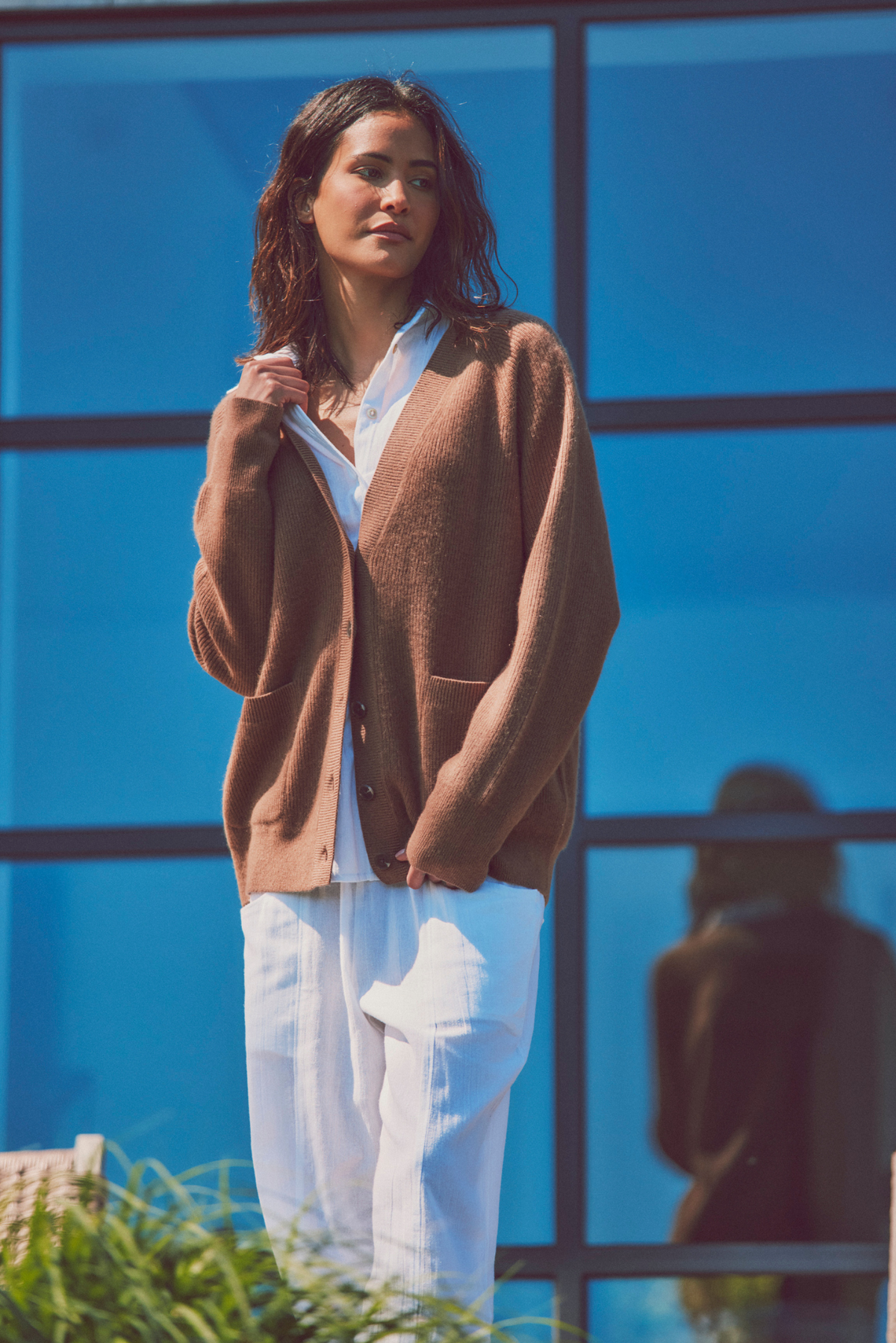 Jesse Ribbed Cashmere Cardigan
