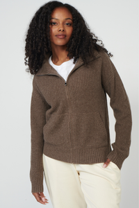 Bay Street Cashmere Zip Up