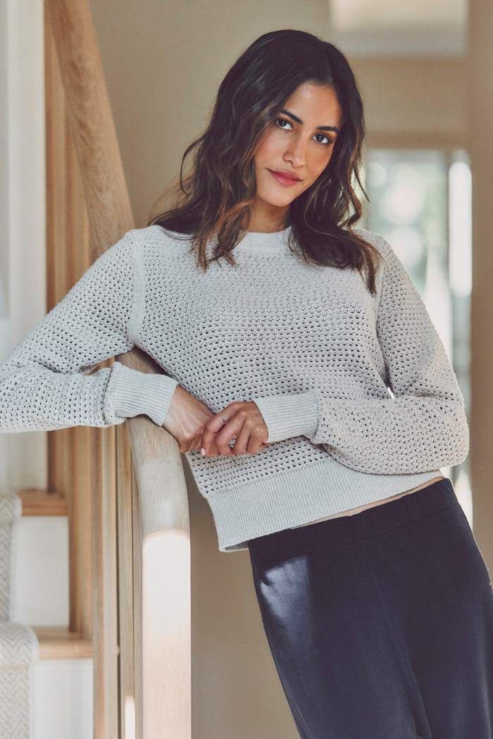 Amherst Mesh Crewneck