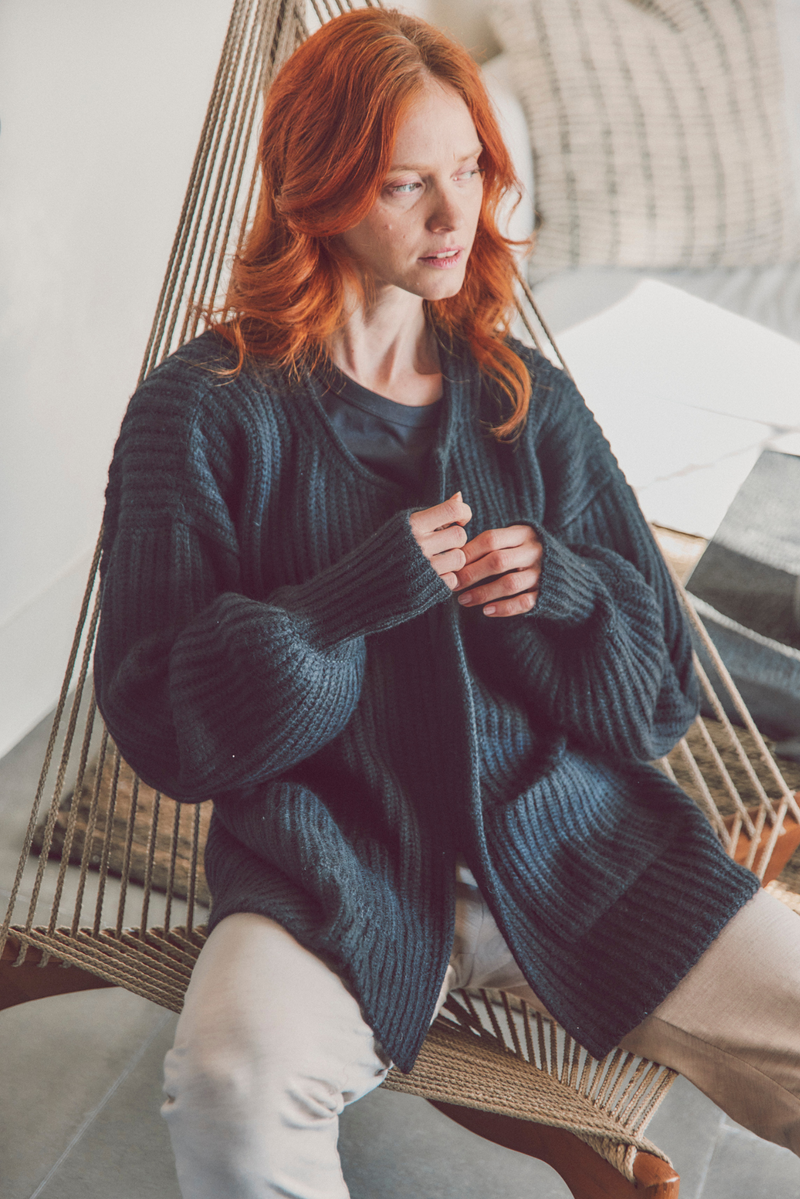 Alpaca Cocoon Cardigan