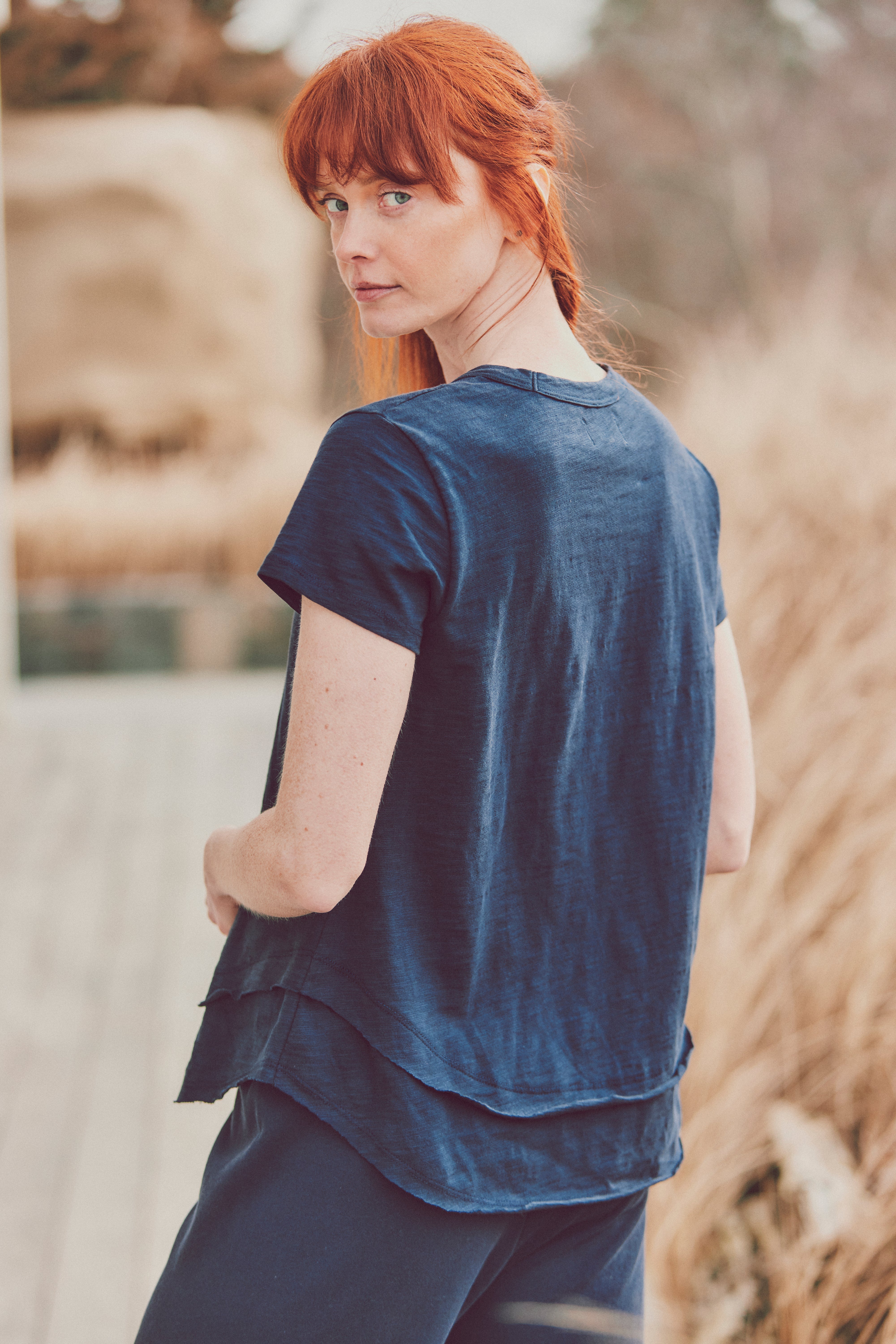 ruffle bottom t shirt