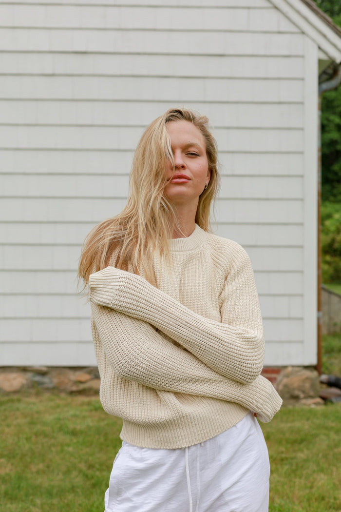 Scout Ribbed Cotton Crew Sweater