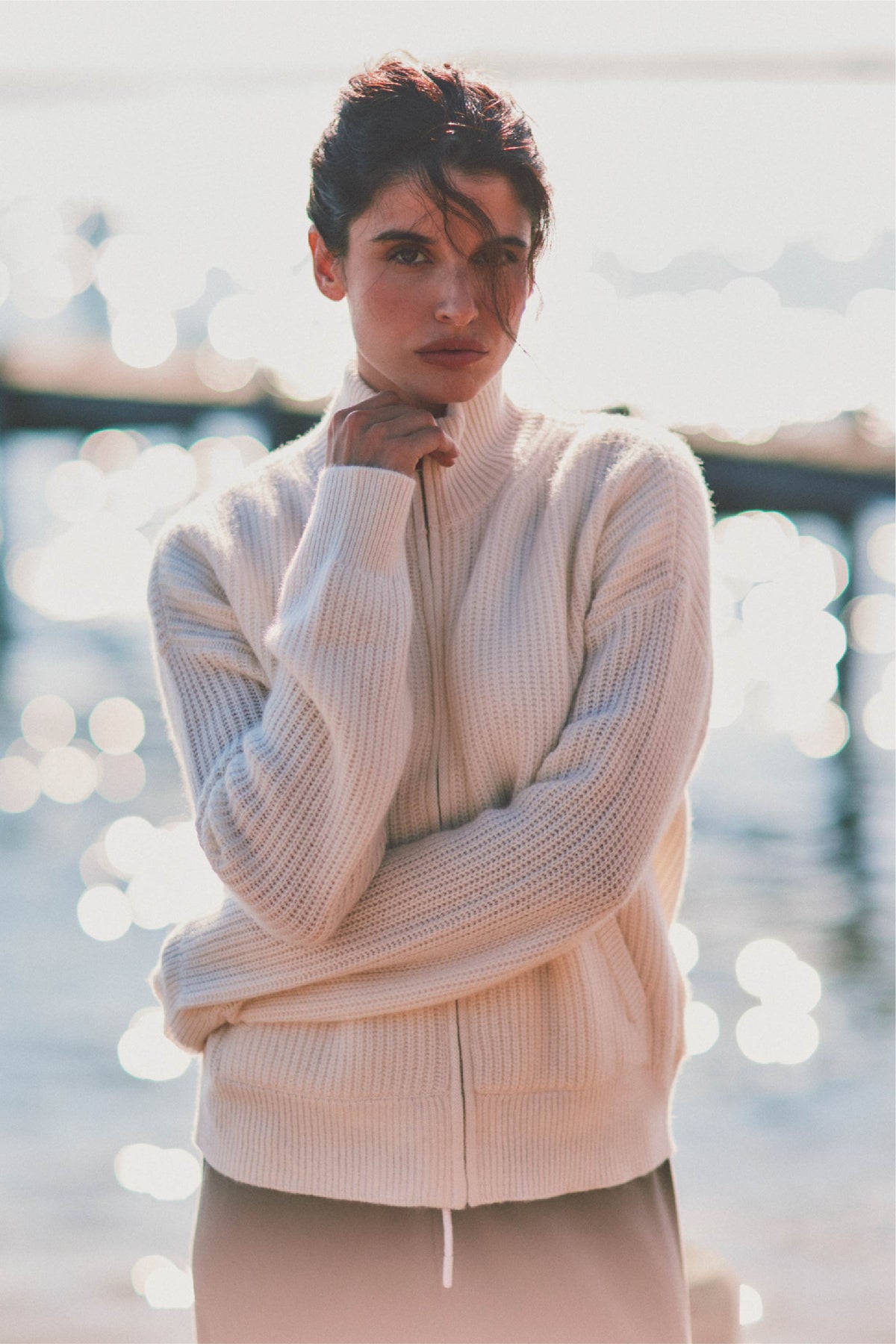 Bay Street Cashmere Zip Up