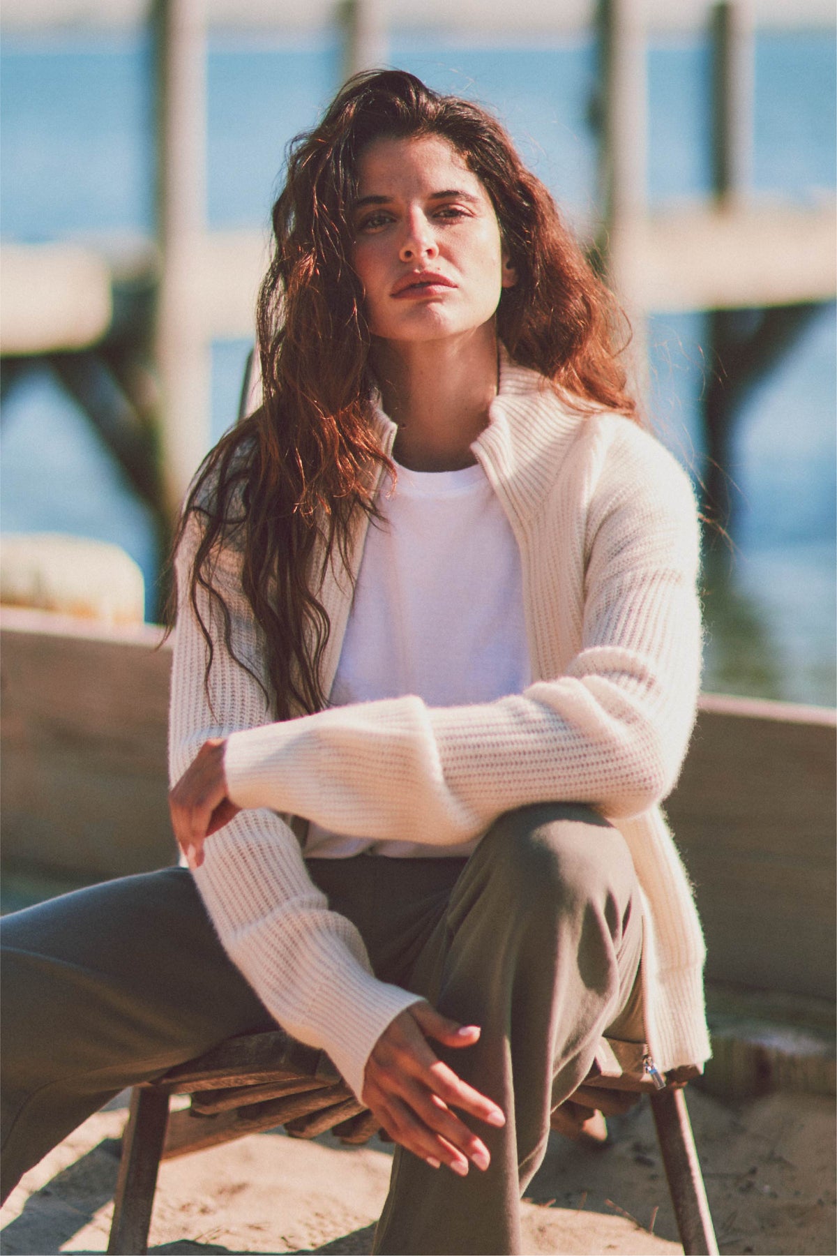 Bay Street Cashmere Zip Up