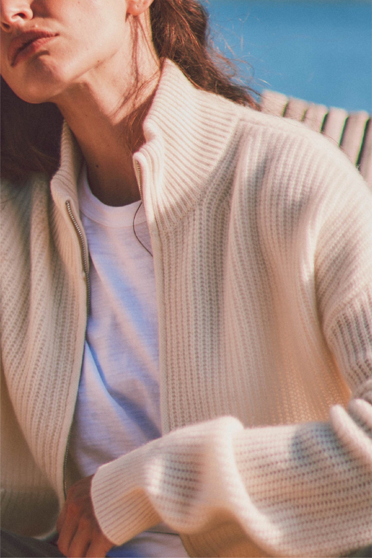 Bay Street Cashmere Zip Up