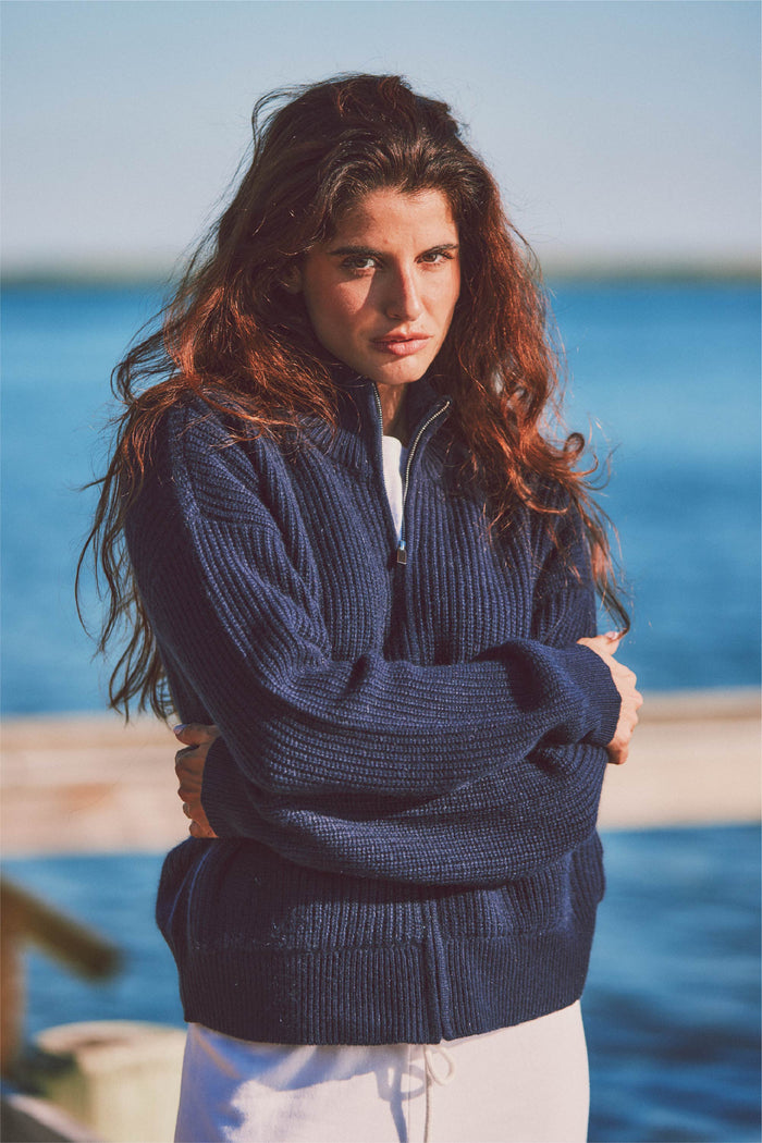 Bay Street Cashmere Zip Up