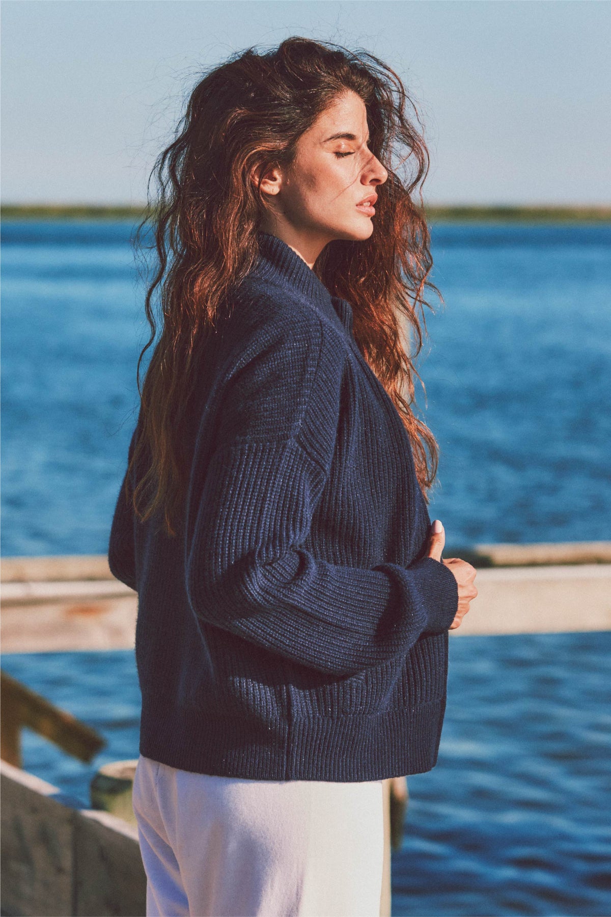 Bay Street Cashmere Zip Up