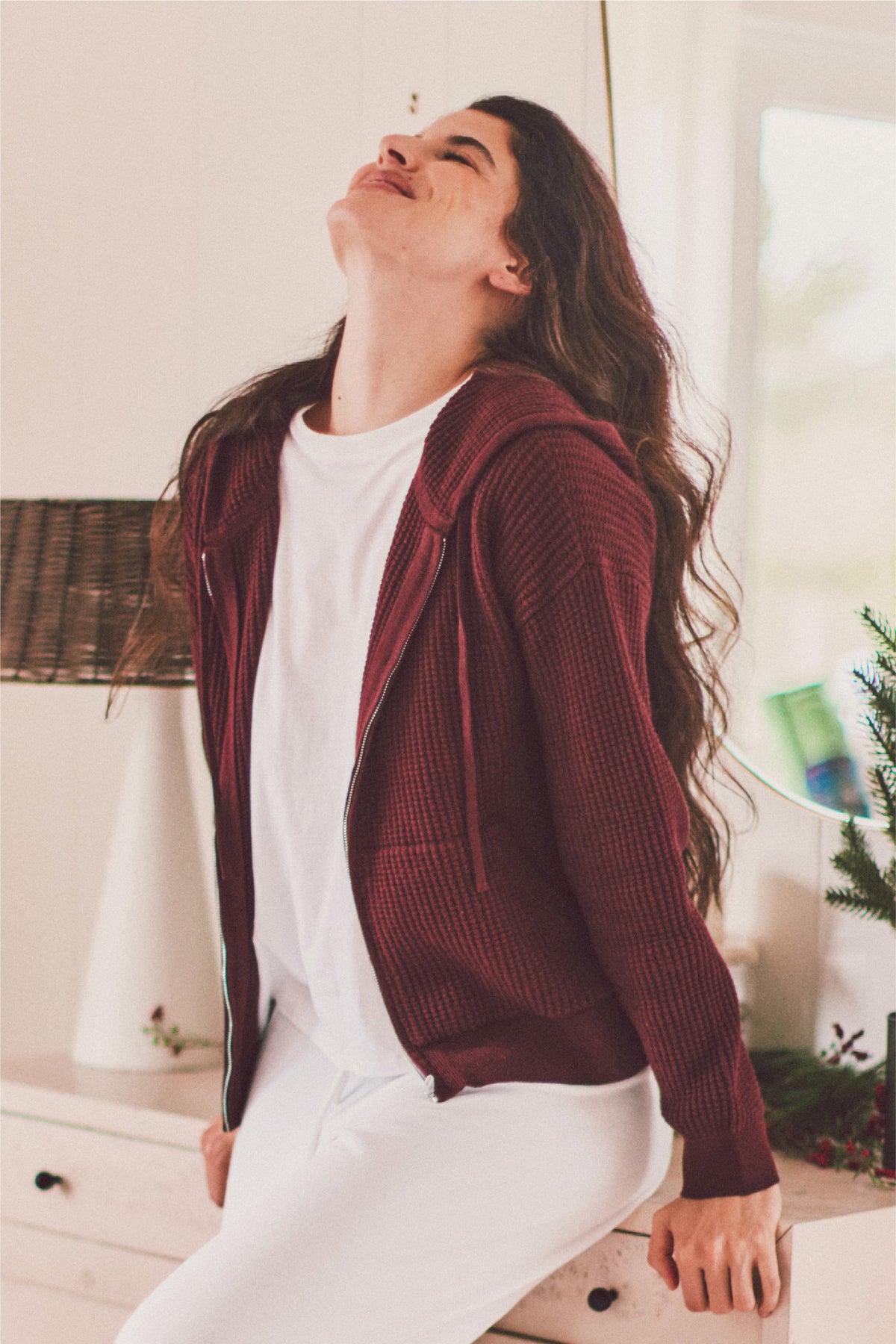 Beach Lane Waffle Hoodie