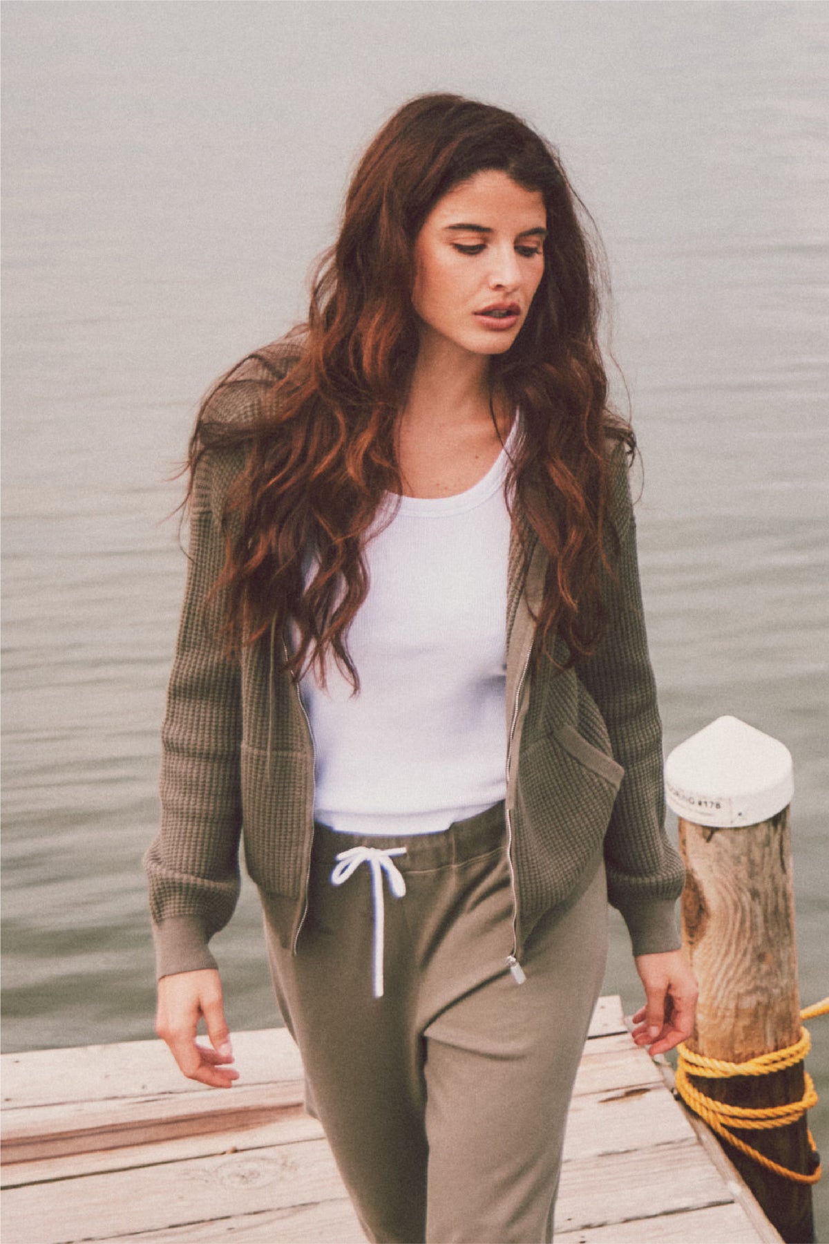 Beach Lane Waffle Hoodie